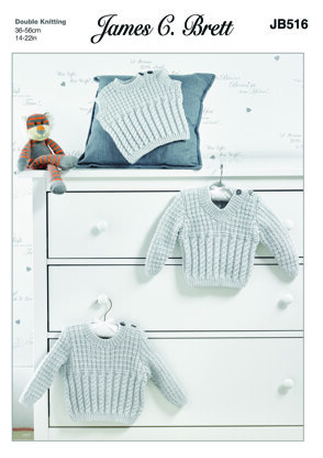 Sweaters & Slipover in James C. Brett Baby DK - 516 - Leaflet