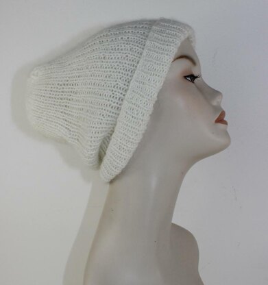 Fluffy Rib Slouch Hat