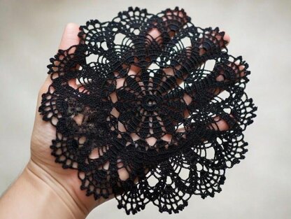 Crochet round doily Pdf + Video Tutorial