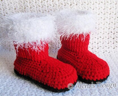 Toddler Santa Booties