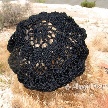 Crochet Lace Beret - Alena