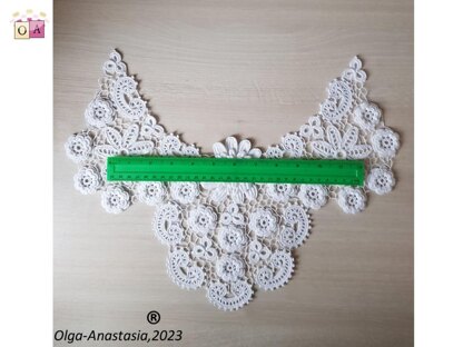 Crochet lace collar "Christmas".