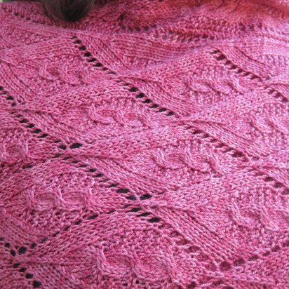 Nairn Cable Lace Shawl