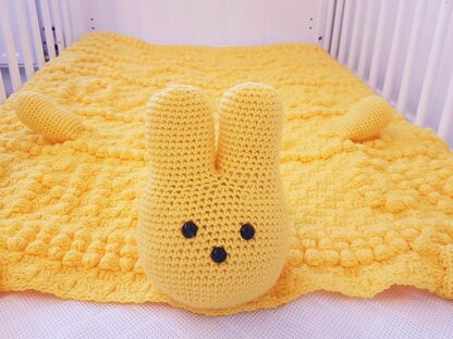 3in1 Easter Peep Bunny Baby Blanket