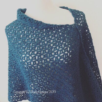 Fika Poncho Crochet pattern by CJ Brady Designs | LoveCrafts