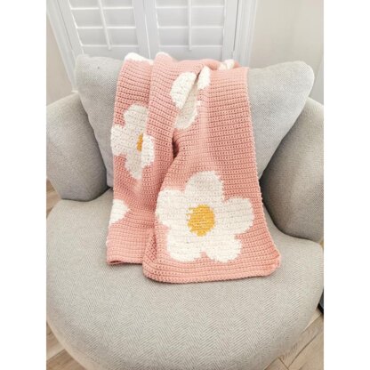 The Strawberry Flowers Throw