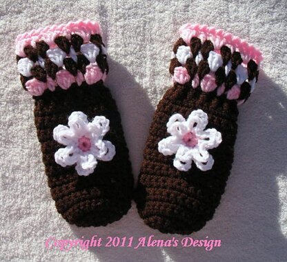 Children's Brown Mittens