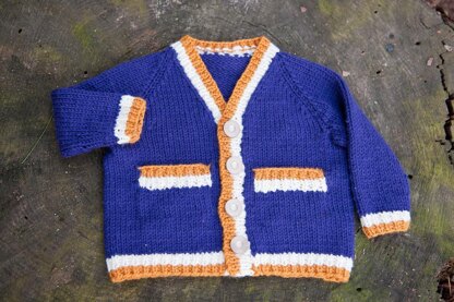 Tipped Baby Cardigan