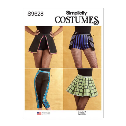 Simplicity Misses' Costume Skirts, Pants and Shorts by Andrea Schewe Designs S9628 - Sewing Pattern