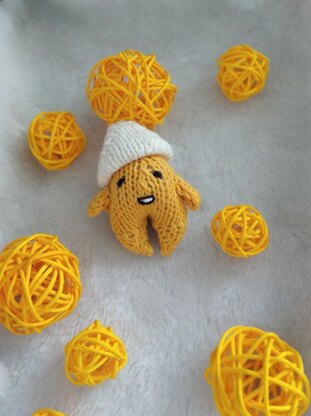 Gudetama knitting pattern.lazy egg