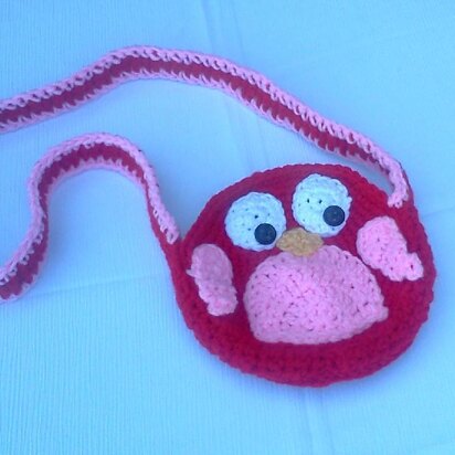 Red Penguin Purse