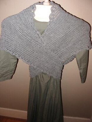 Crocheted Tess D'Urbervilles Shawl