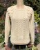 Aran Sweater with Leaf Embellishments