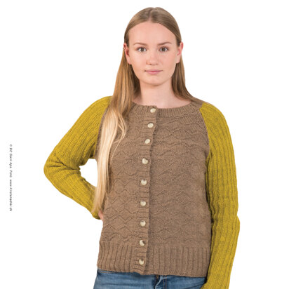 Textured Pattern Cardigan in BC Garn Semilla - 2439BC - Downloadable PDF