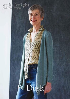 Dusk Cardigan in Erika Knight Studio Linen - Downloadable PDF