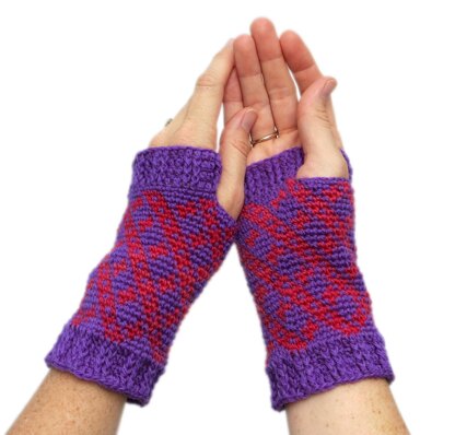 Women's Checkers Mitts