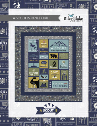 Riley Blake A Scout Is Panel Quilt - Downloadable PDF
