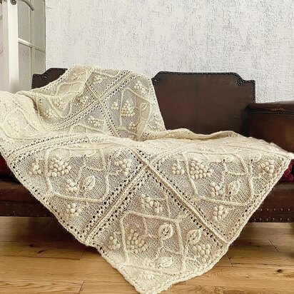 Vine Trellis Afghan - knitting pattern
