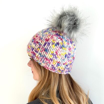 “Joy” Pompom Hat