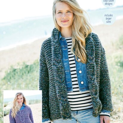 Jacket and Sweater in Stylecraft New Swift Knit Super Chunky - 9721 - Downloadable PDF