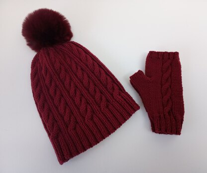 Oscar Cabled Pom Pom Hat