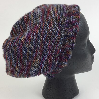 Reversible Cable Brimmed Hat - knitting pattern