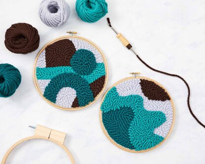 The Modern Crafter Waves Beginner Punch Needle Kit (2 patterns)