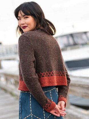 Cassatt Sweater in Berroco Millstone Tweed PDF