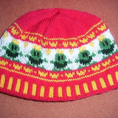 Frog prince kids hat - knitting pattern