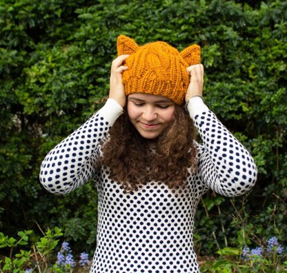 Cat ear store knit hat