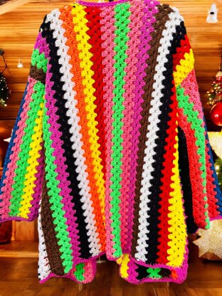 Rainbow Crochet Jacket