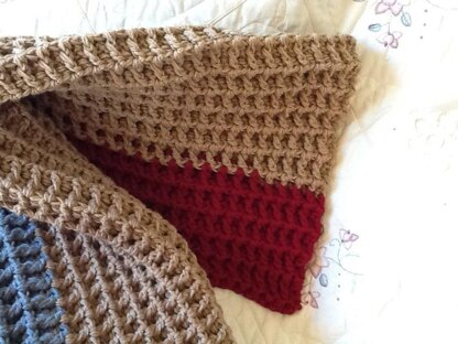 Crocheted Textured Throw