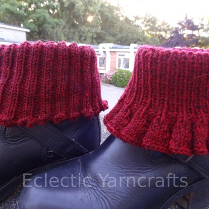 Bells and Picots Boot Cuffs