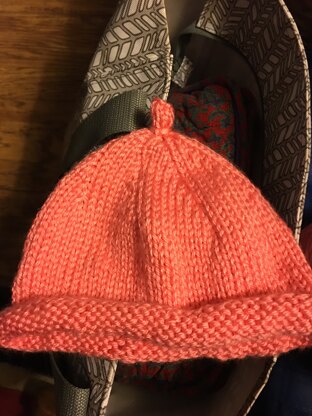 Baby button hat