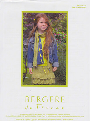 Skirt & Scarf in Bergere de France Angel - 31229