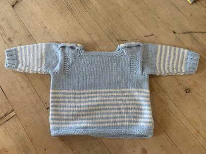 Breton jumper for a baby boy