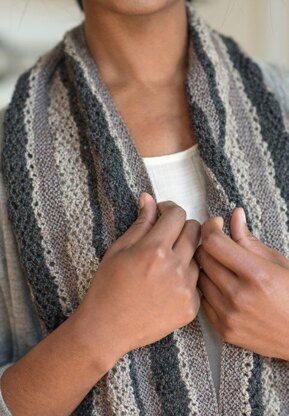 Longbourn Scarf in Berroco Skye - 398-5 PDF