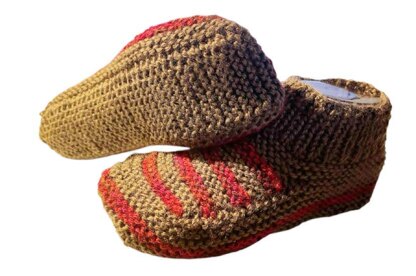 Cozy Home Slippers For Him Knitting Pattern