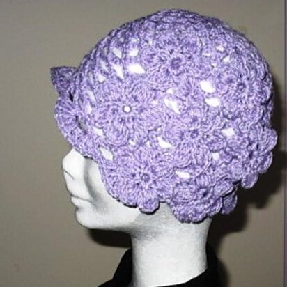 Violet Flower Hat