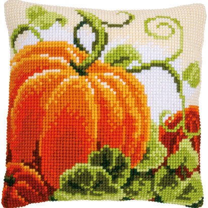 Vervaco Pumpkins Cushion Cross Stitch Kit - 40cm x 40cm