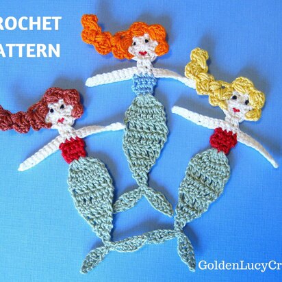 Mermaid Applique Crochet Pattern