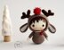 Christmas Deer Doll. Crochet Tanoshi.