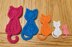 Cat shaped gift tag applique