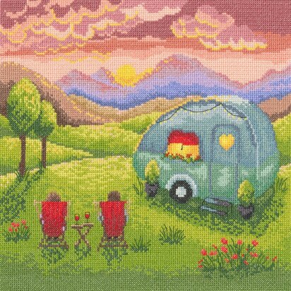 Bothy Threads Our Happy Place Cross Stitch Kit - 26 x 26cm