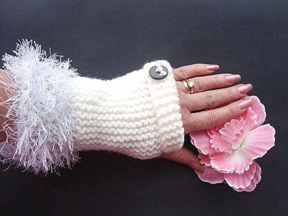 346, KNIT FLAT, FINGERLESS GLOVES