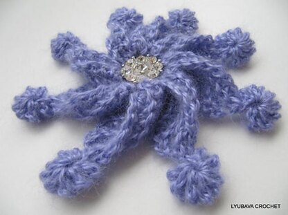 Crochet Large Flower "Fantasy"