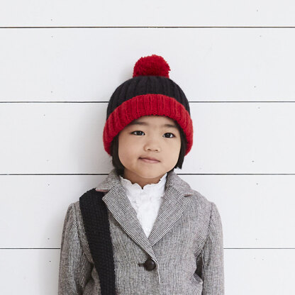 Bobby Satchel, Pencil Case & Hat - Knitting Pattern for Kids in Debbie Bliss Rialto DK - Downloadable PDF