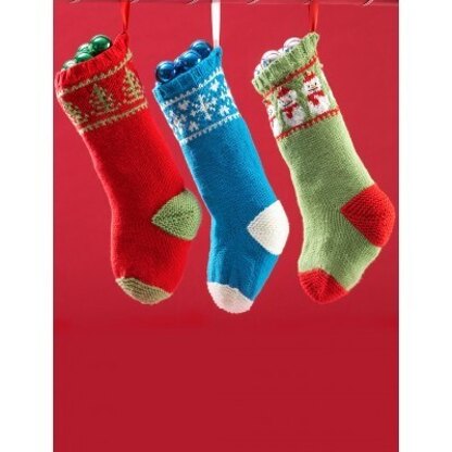 Jolly Stockings in Bernat Super Value