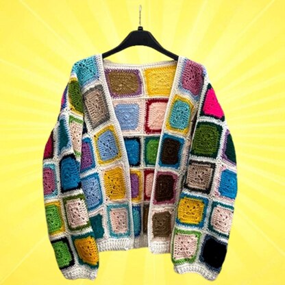 Granny Square Cardigan Crochet Pattern