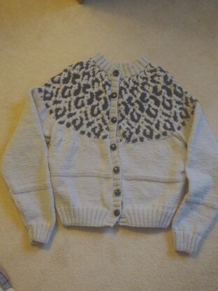 Leopard print cardigan